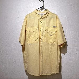 Columbia PFG American Tradition Flag Men’s Button Down Short Sleeve Shirt XXL